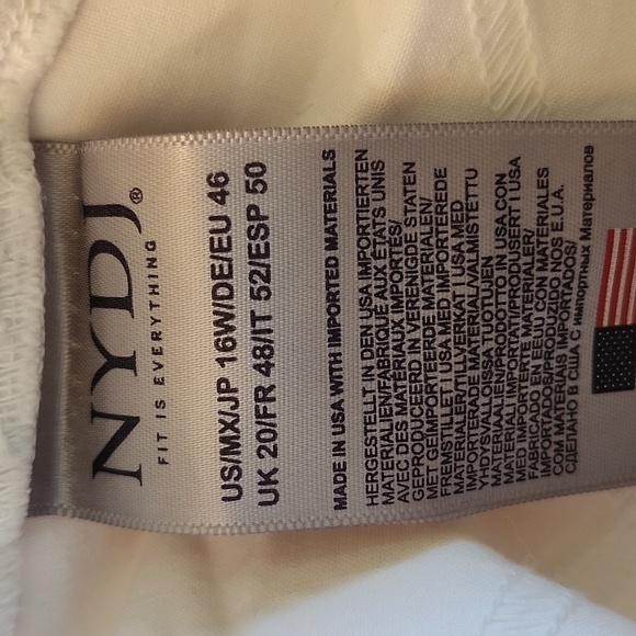 NWT NYDJ Pull-On Straight Jeans Size 16W - Picture 6 of 7